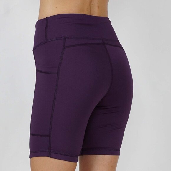 Yoga Pants Bermudas Leggings Both Sides Pockets - Picture 2 of 2
